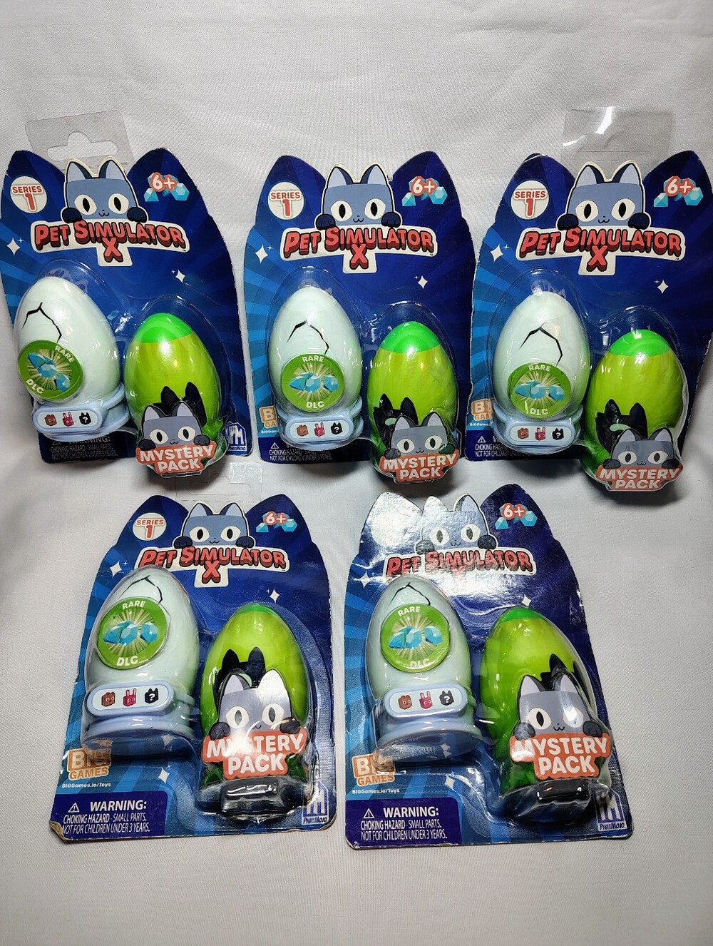 5 (2 PACKS) PhatMojo Pet Simulator X Mystery Pets Series 1 RARE DLC Code EA Pack